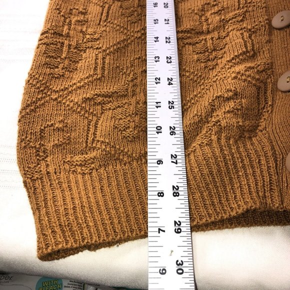 Vintage JP collection Womens XL Plus 18/20 Cardigan Gold Long Sleeve Sweater - Picture 6 of 7